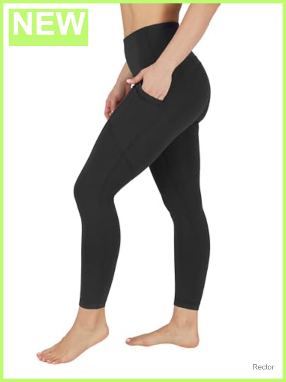 High Waist Tummy Control Yoga Leggings with Pockets 7/8 Length